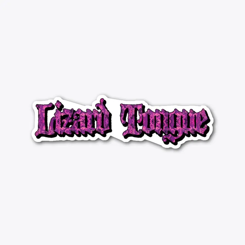 Lizard Tongue Purple Sticker