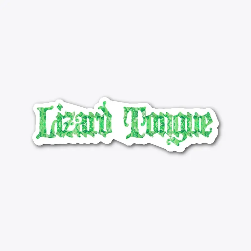 Lizard Tongue Green Sticker